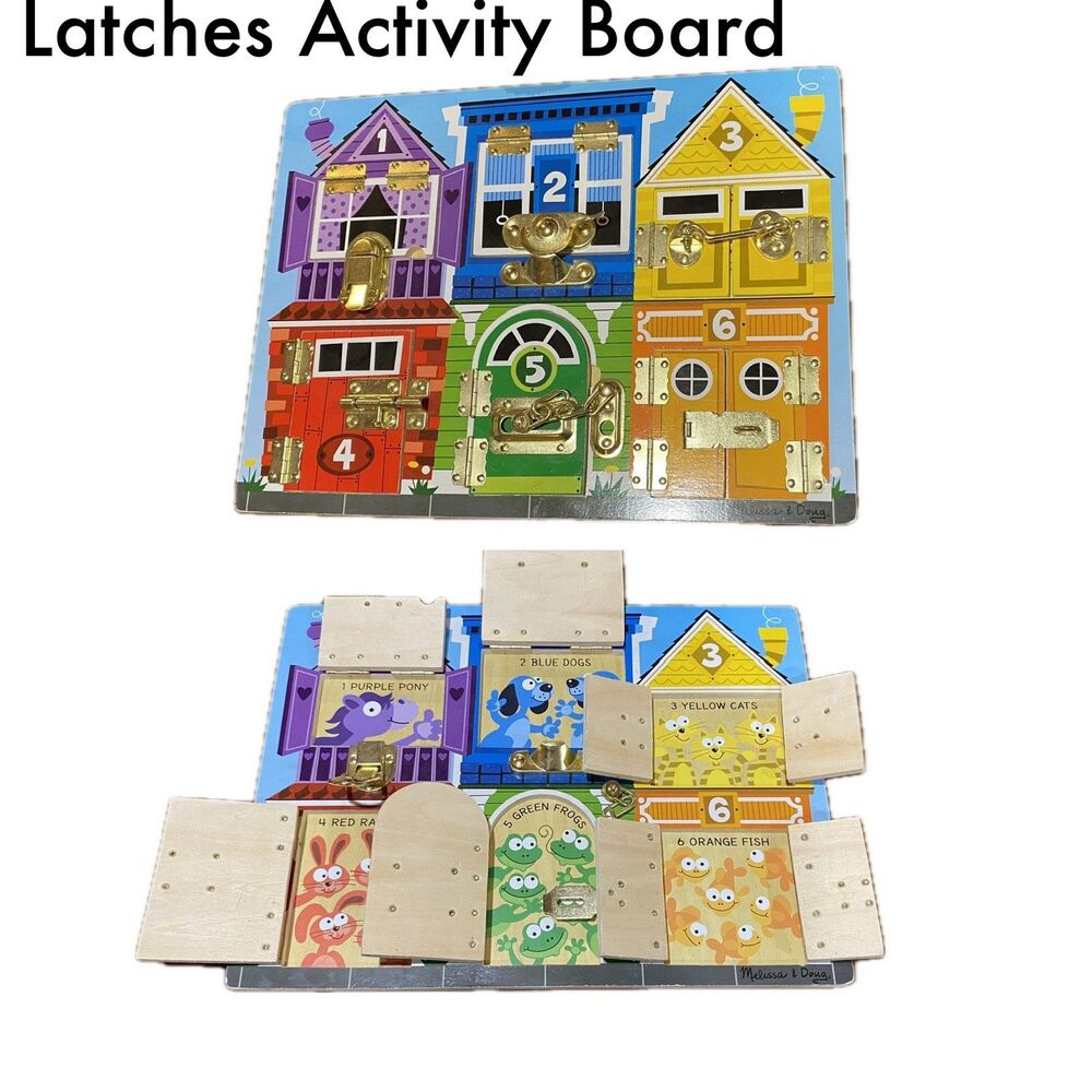 Melissa & Doug Latches Wooden Activity Board Toy